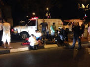 بالفيديو: إصابة شخصين بحادث طرق مروّع بين دراجة نارية ومركبة بمدينة يافا